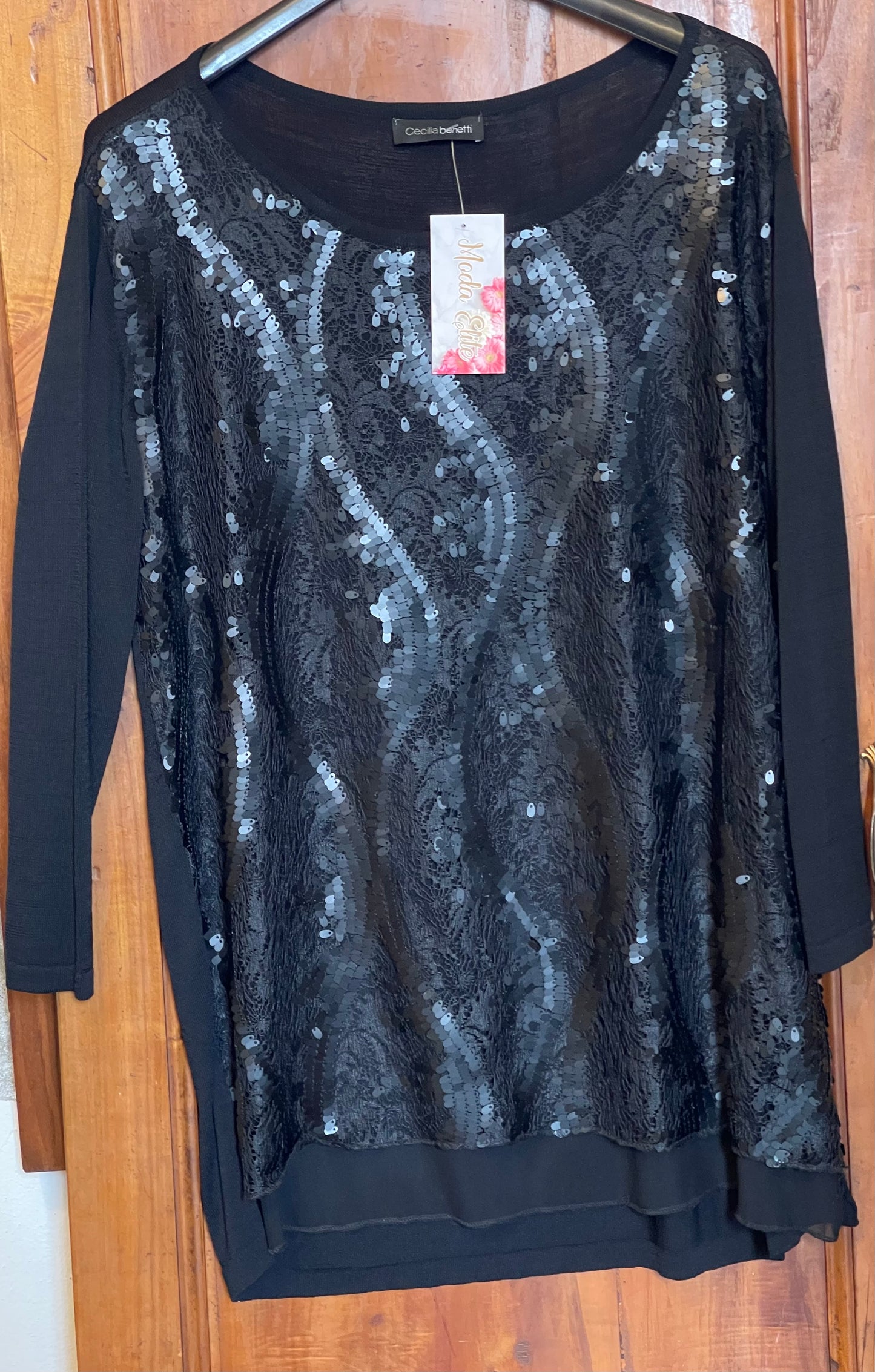 MAXI MAGLIA PAILLETTES